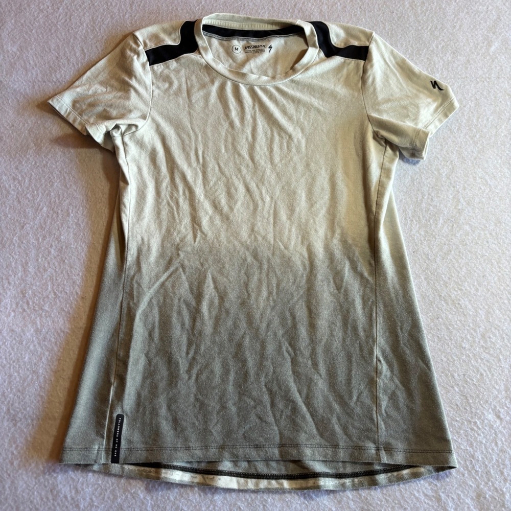 Specialized Women's Size Medium Cycling‎ T-Shirt Ombre Short Sleeve Athletic Top